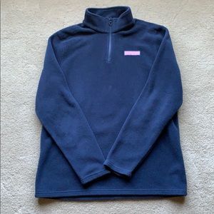 Boys quarter zip Sherpa pullover.